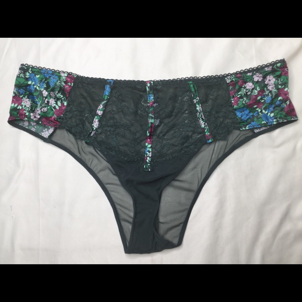Adore Me Floral Long Line Bra & Panty Set - Picture 7 of 11